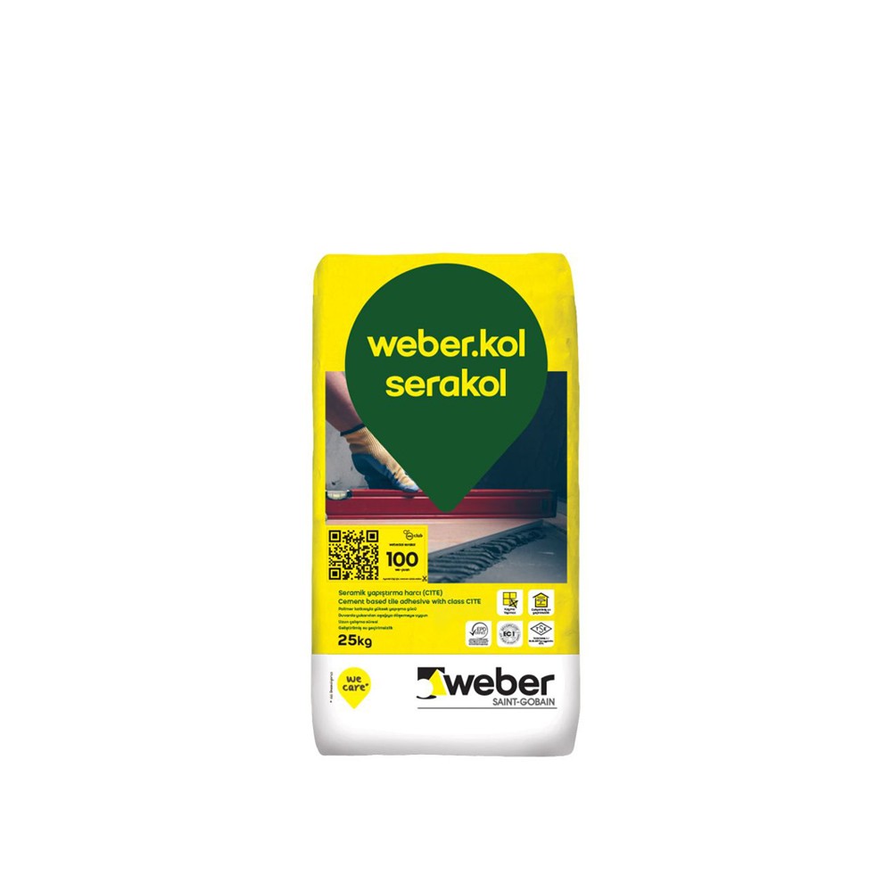 Weber.kol Serakol 25კგ — წებოცემენტი